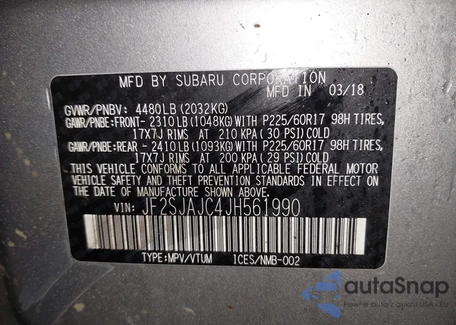 JF2SJAJC4JH561990: 42525848