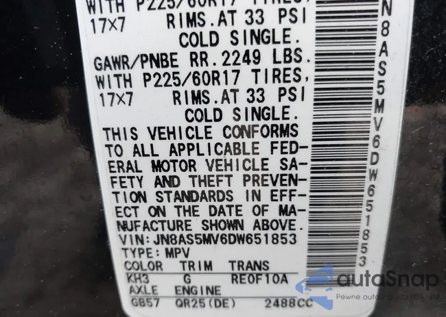 JN8AS5MV6DW651853: 42525945