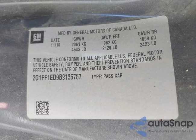 2G1FF1ED9B9136767: 42526146