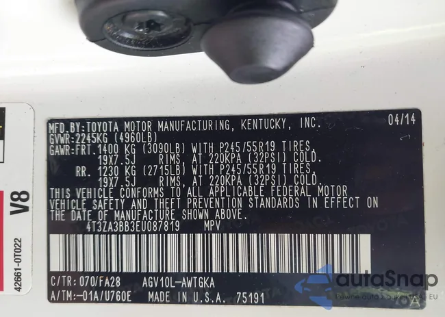 4T3ZA3BB3EU087819: 42525215