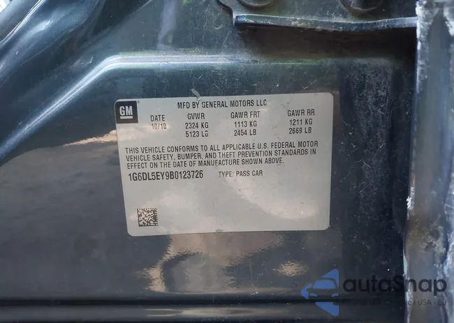 1G6DL5EY9B0123726: 42525411