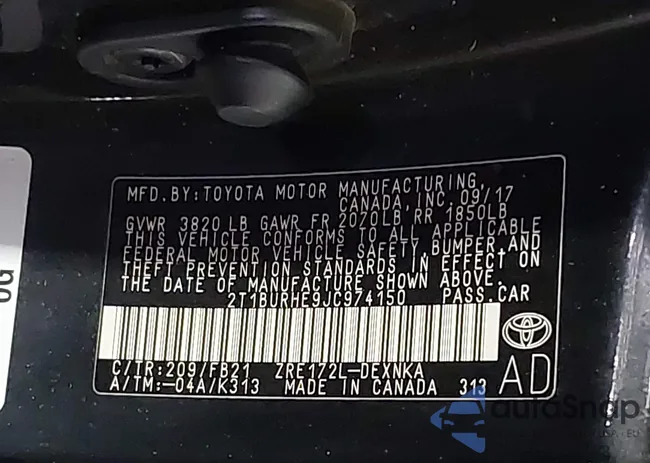 2T1BURHE9JC974150: 42525533