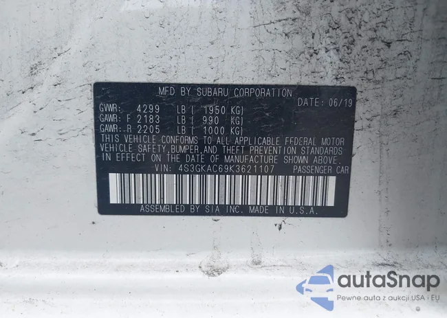 4S3GKAC69K3621107: 42526608