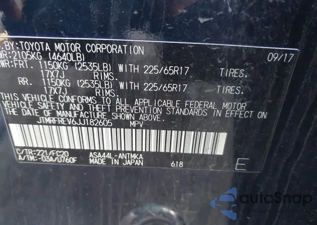 JTMRFREV6JJ182605: 42526662