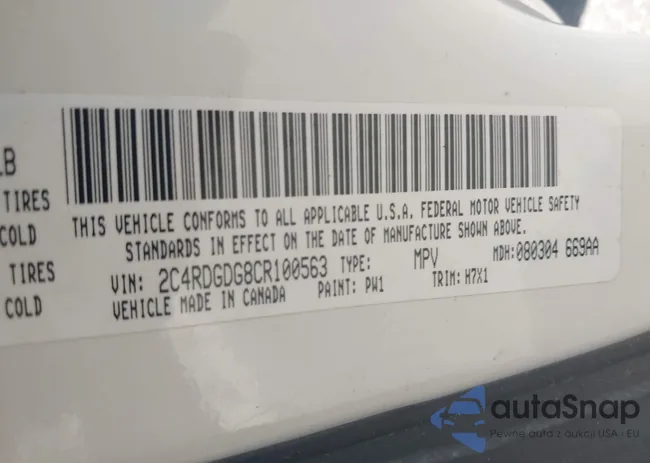 2C4RDGDG8CR100563: 42526700