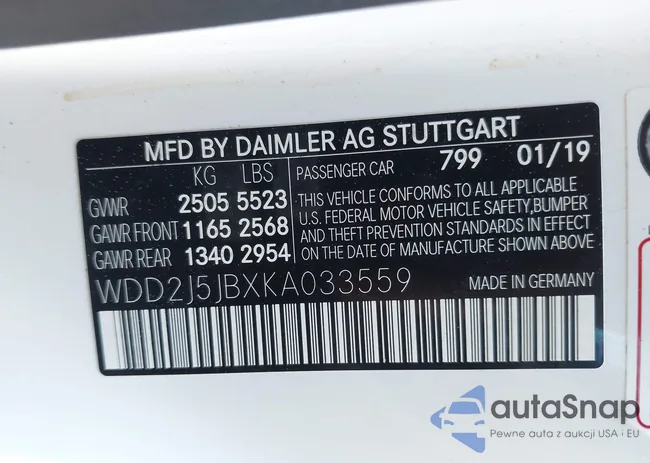 WDD2J5JBXKA033559: 42526804