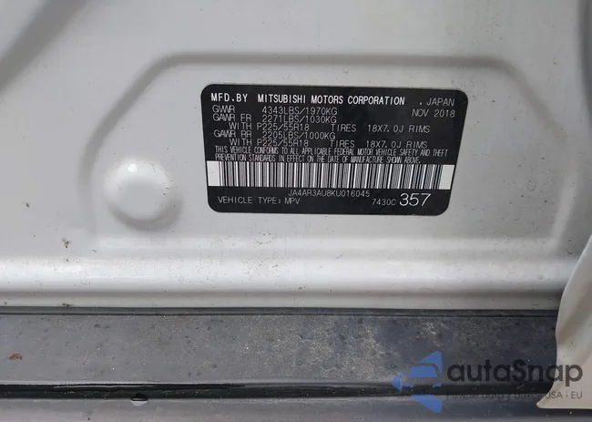 JA4AR3AU8KU016045: 42526822