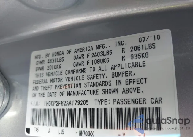 1HGCP2F82AA179205: 42526823