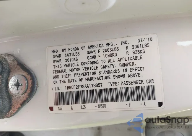 1HGCP2F78AA178857: 42526907