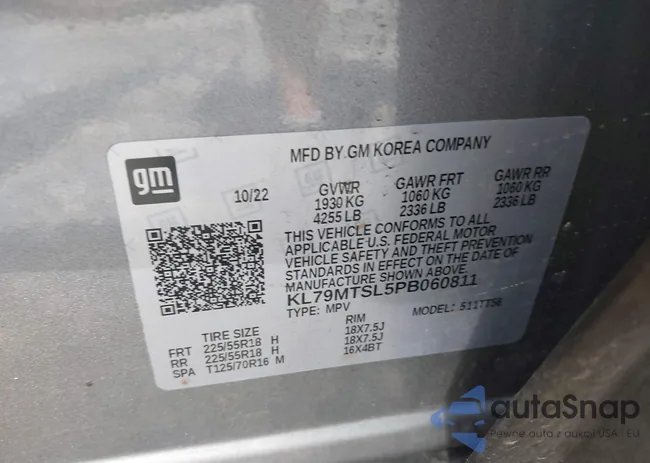 KL79MTSL5PB060811: 42526967