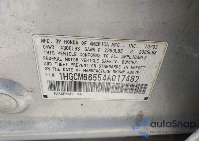 1HGCM66554A017488: 42527087