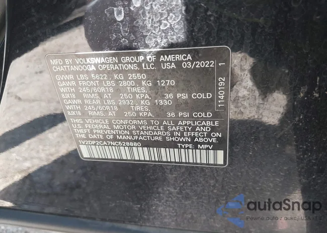 1V2DP2CA7NC528880: 42527190