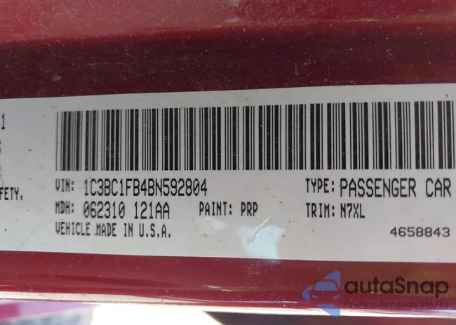 1C3BC1FB4BN592804: 42526533