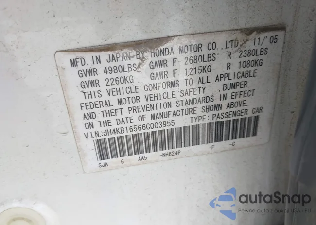 JH4KB16566C003955: 42526580