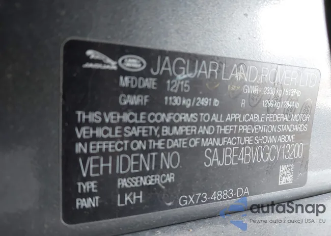 SAJBE4BV0GCY13200: 42527906