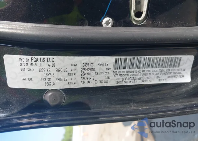 1C4PJMDX8KD159015: 42527959