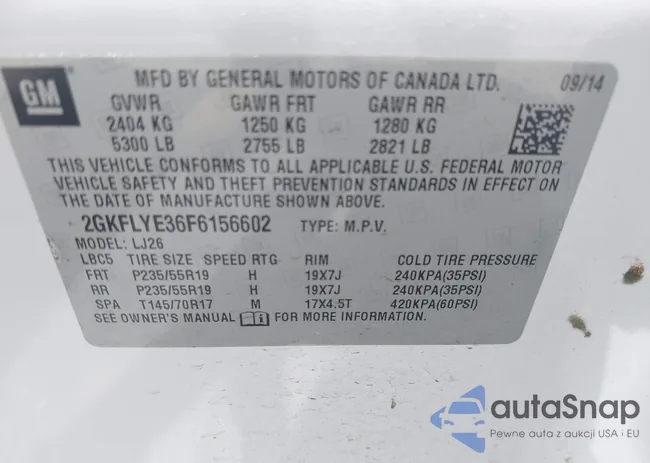 2GKFLYE36F6156602: 42528005