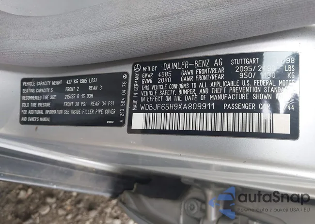 WDBJF65H9XA809911: 42528124