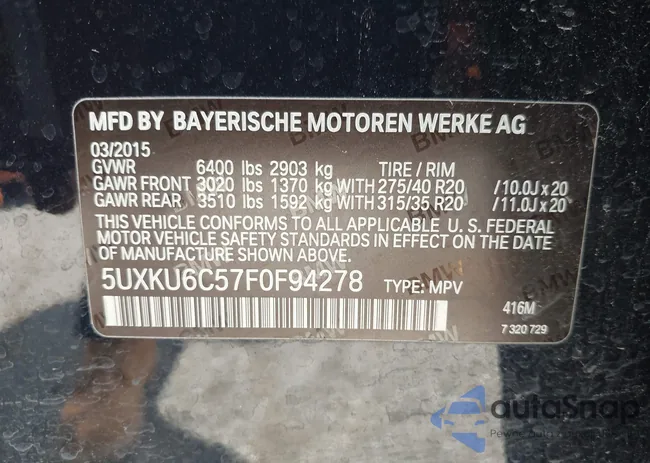 5UXKU6C57F0F94278: 42527246