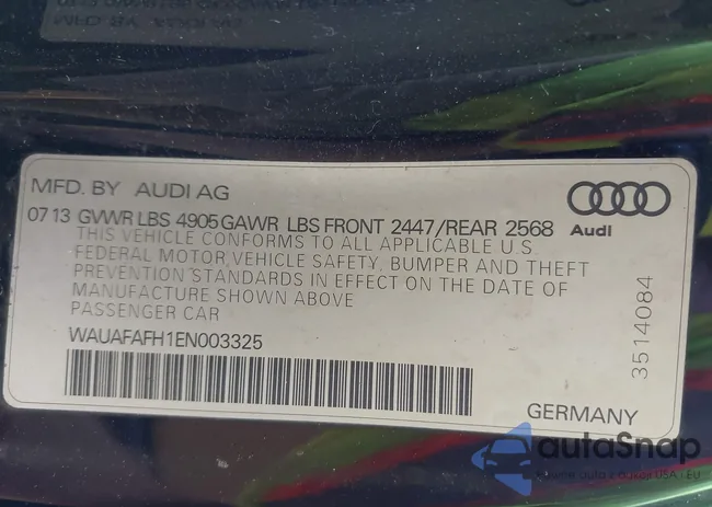 WAUAFAFH1EN003325: 42527376