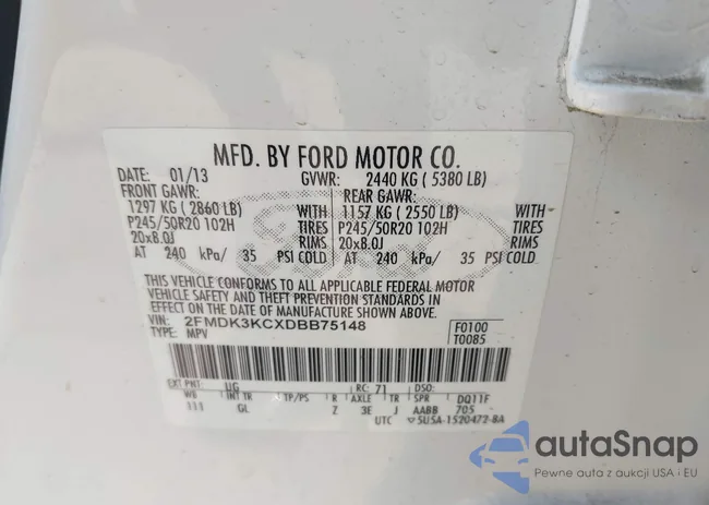 2FMDK3KCXDBB75148: 42528597