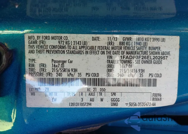 1FADP3F26EL202957: 42528914