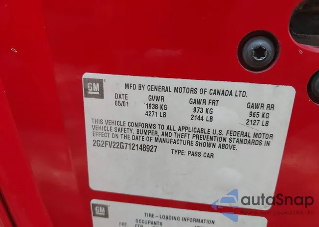 2G2FV22G712148927: 42529051