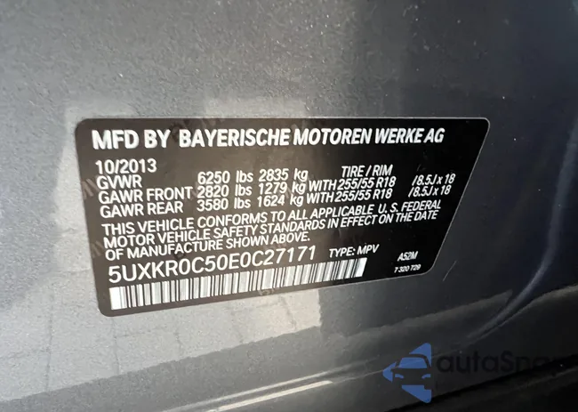 5UXKR0C50E0C27171: 42528290