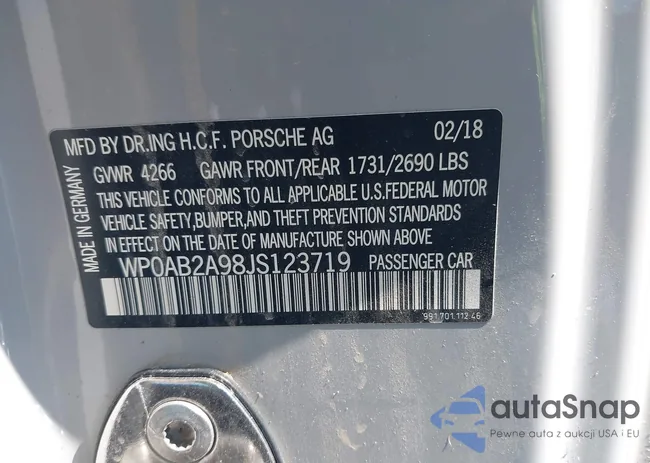 WP0AB2A98JS123719: 42528310