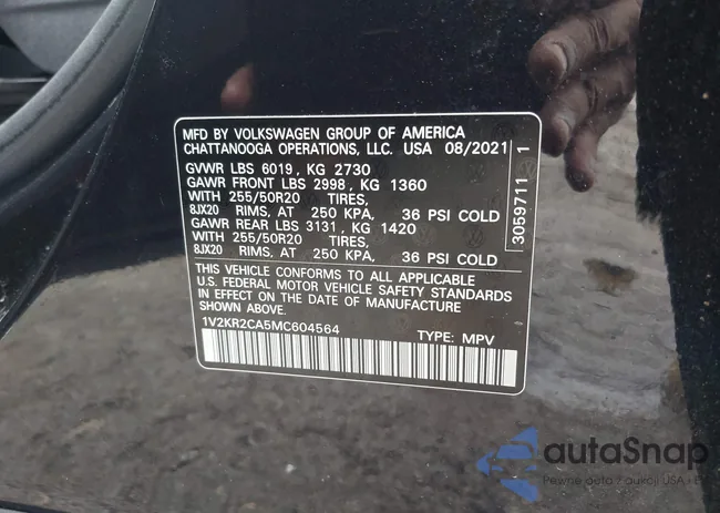 1V2KR2CA5MC604564: 42528553