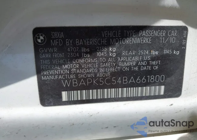 WBAPK5C54BA661800: 42529783