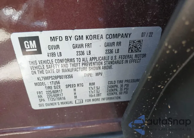 KL79MPS28PB018356: 42529801