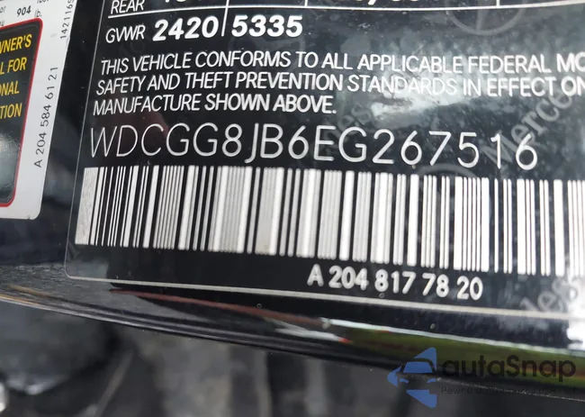 WDCGG8JB6EG267516: 42529813