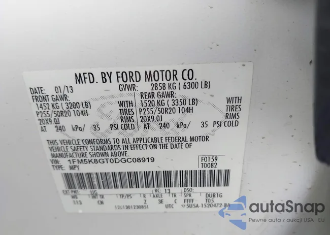 1FM5K8GT0DGC08919: 42529844