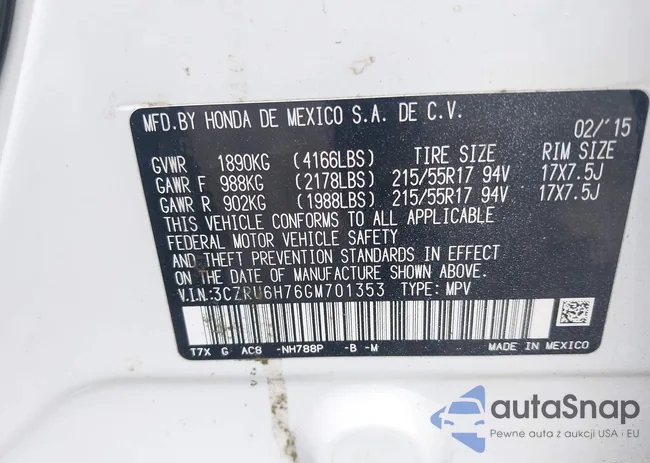 3CZRU6H76GM701353: 42529853