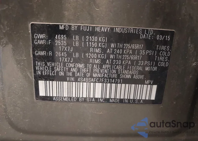 4S4BSAFC7F3314791: 42529871