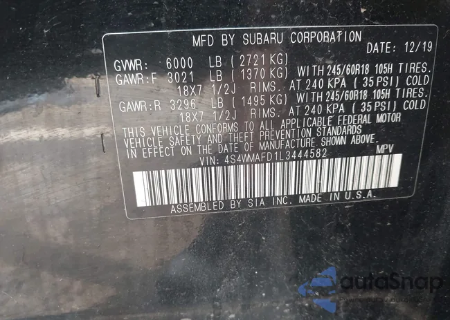 4S4WMAFD1L3444582: 42530125