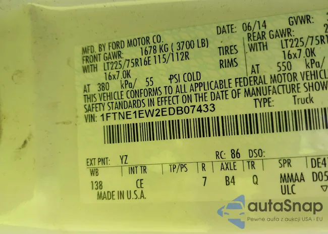 1FTNE1EW2EDB07433: 42530159