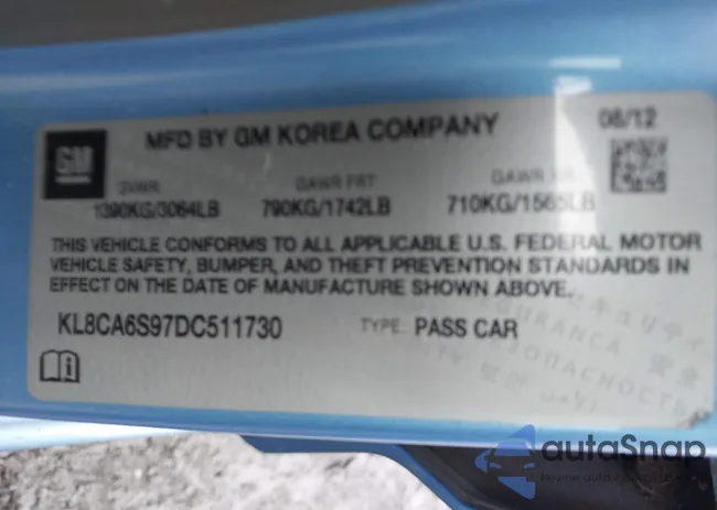 KL8CA6S97DC511730: 42530622