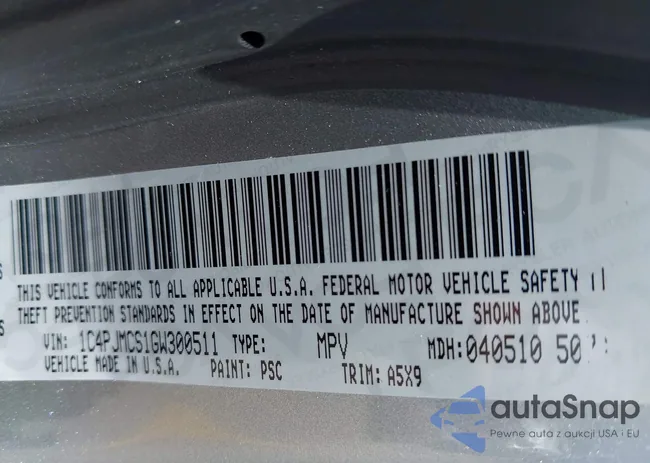 1C4PJMCS1GW300511: 42530739