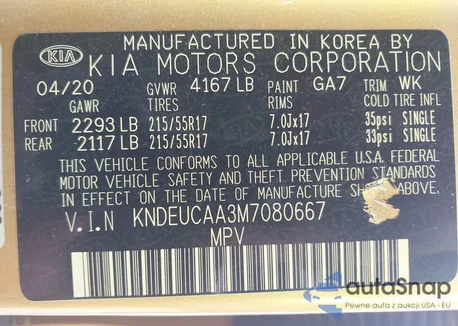 KNDEUCAA3M7080667: 42530799