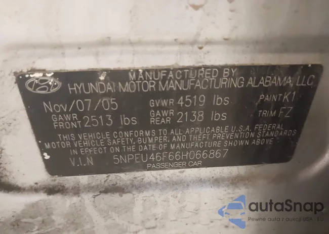 5NPEU46F66H066867: 42531115