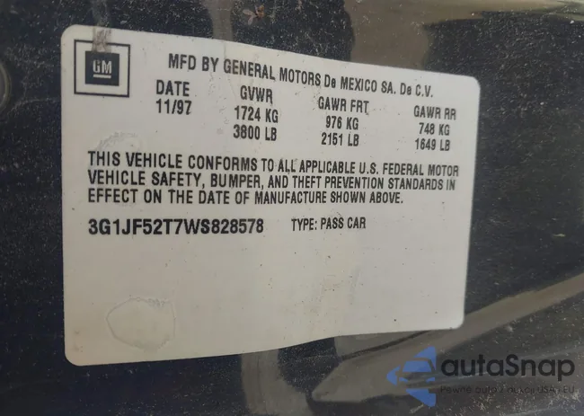 3G1JF52T7WS828578: 42530538