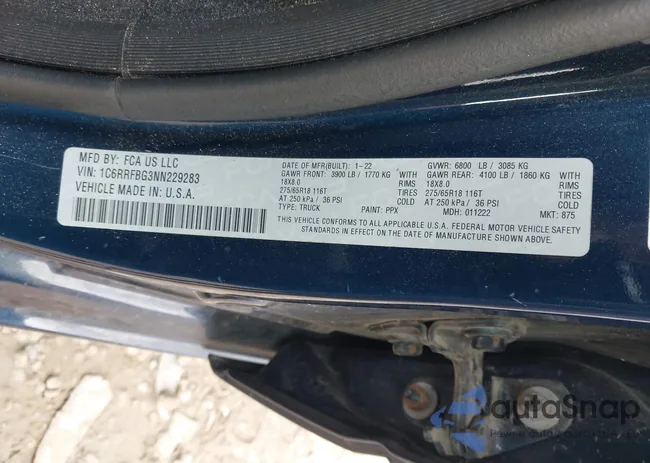 1C6RRFBG3NN229283: 42530545