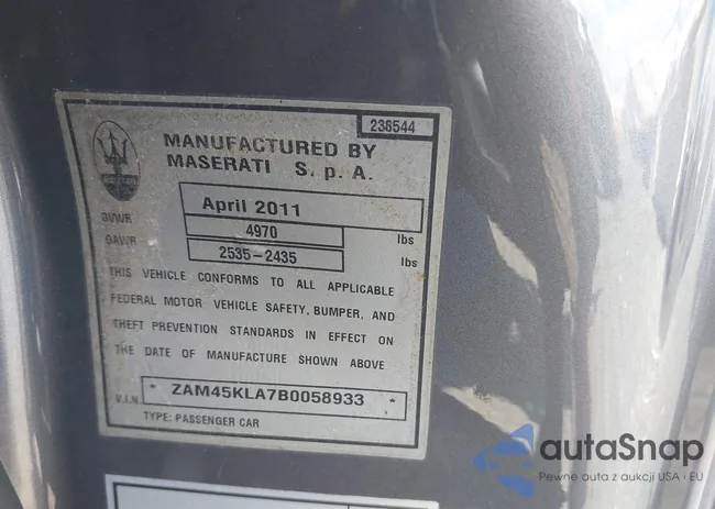 ZAM45KLA7B0058933: 42531690