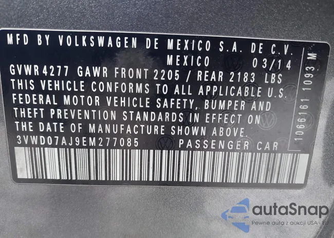 3VWD07AJ9EM277085: 42531957