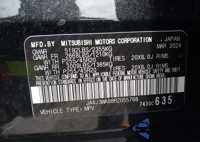 JA4J3WA88RZ055768: 42531962