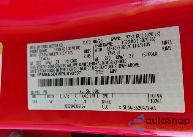 1FMEE5DH5PLB93397: 42531965