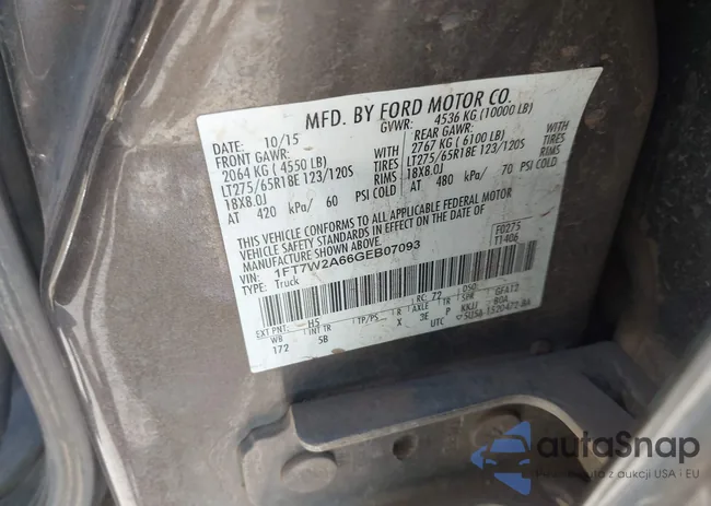 1FT7W2A66GEB07093: 42532155