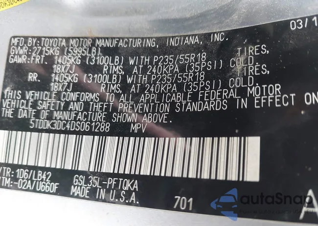 5TDDK3DC4DS061288: 42532159